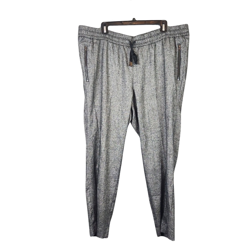 Lane Bryant Women's Pants size 14/16, Black Metallic